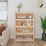 NNEVL Book Cabinet 80x35x126 cm Solid Wood Pine