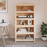 NNEVL Book Cabinet 80x35x154 cm Solid Wood Pine