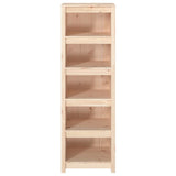 NNEVL Book Cabinet 50x35x154 cm Solid Wood Pine