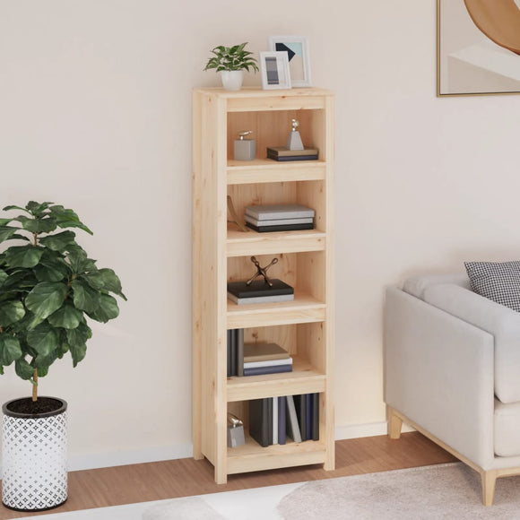 NNEVL Book Cabinet 50x35x154 cm Solid Wood Pine