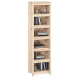 NNEVL Book Cabinet 50x35x183 cm Solid Wood Pine