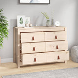 NNEVL Side Cabinet 100x40x72 cm Solid Wood Pine
