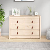 NNEVL Side Cabinet 100x40x72 cm Solid Wood Pine