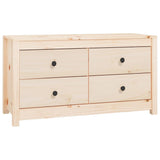 NNEVL Side Cabinet 100x40x54 cm Solid Wood Pine