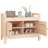 NNEVL Hall Bench 80x40x60 cm Solid Wood Pine
