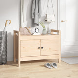 NNEVL Hall Bench 80x40x60 cm Solid Wood Pine