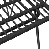 NNEVL Garden Chairs 2 pcs with Armrest Black 56x64x80 cm PE Rattan