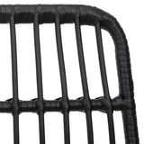NNEVL Garden Chairs 2 pcs Black 48x62x84 cm PE Rattan