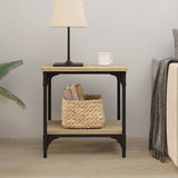 NNEVL Side Table Sonoma Oak 40x30x42 cm Engineered Wood