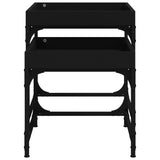 NNEVL Side Tables 2 pcs Black Engineered Wood