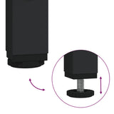 NNEVL Side Tables 2 pcs Black Engineered Wood