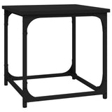 NNEVL Side Table Black 40x40x40 cm Engineered Wood