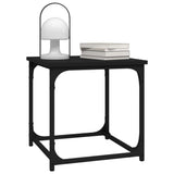 NNEVL Side Table Black 40x40x40 cm Engineered Wood