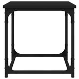 NNEVL Side Table Black 40x40x40 cm Engineered Wood