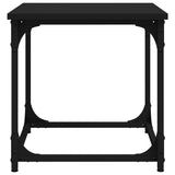 NNEVL Side Table Black 40x40x40 cm Engineered Wood