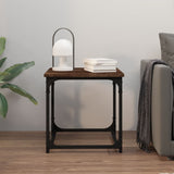NNEVL Side Table Smoked Oak 40x40x40 cm Engineered Wood