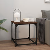 NNEVL Side Table Smoked Oak 40x40x40 cm Engineered Wood