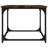 NNEVL Coffee Table Smoked Oak 80x50x40 cm Engineered Wood and Iron