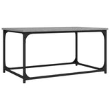 NNEVL Coffee Table Grey Sonoma 80x50x40 cm Engineered Wood and Iron