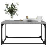 NNEVL Coffee Table Grey Sonoma 80x50x40 cm Engineered Wood and Iron