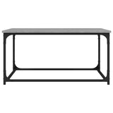 NNEVL Coffee Table Grey Sonoma 80x50x40 cm Engineered Wood and Iron