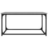 NNEVL Coffee Table Grey Sonoma 80x50x40 cm Engineered Wood and Iron