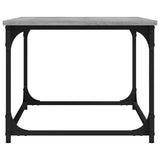 NNEVL Coffee Table Grey Sonoma 80x50x40 cm Engineered Wood and Iron