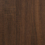 NNEVL Coffee Table Brown Oak 80x50x40 cm Engineered Wood and Iron
