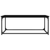 NNEVL Coffee Table Black 102x50x40 cm Engineered Wood and Iron