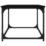 NNEVL Coffee Table Black 102x50x40 cm Engineered Wood and Iron