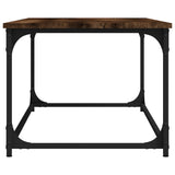 NNEVL Coffee Table Smoked Oak 102x50x40 cm Engineered Wood and Iron