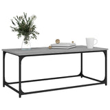 NNEVL Coffee Table Grey Sonoma 102x50x40 cm Engineered Wood and Iron