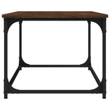 NNEVL Coffee Table Brown Oak 102x50x40 cm Engineered Wood and Iron