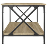 NNEVL Coffee Table Sonoma Oak 80x50x45 cm Engineered Wood and Iron