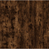 NNEVL Coffee Table Smoked Oak 80x45x45 cm Engineered Wood and Iron