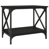 NNEVL Side Table Black 55x38x45 cm Engineered Wood