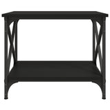 NNEVL Side Table Black 55x38x45 cm Engineered Wood