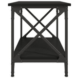 NNEVL Side Table Black 55x38x45 cm Engineered Wood