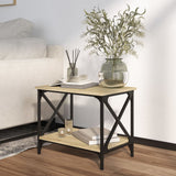 NNEVL Side Table Sonoma Oak 55x38x45 cm Engineered Wood
