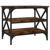 NNEVL Side Table Smoked Oak 55x38x45 cm Engineered Wood