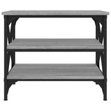 NNEVL Side Table Grey Sonoma 55x38x45 cm Engineered Wood