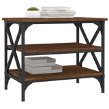 NNEVL Side Table Brown Oak 55x38x45 cm Engineered Wood