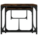 NNEVL Coffee Tables 2 pcs Smoked Oak Engineered Wood