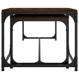 NNEVL Coffee Tables 2 pcs Brown Oak Engineered Wood
