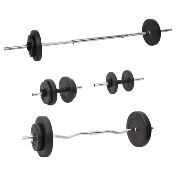 NNEVL Barbell and Dumbbell with Plates 60 kg