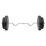NNEVL Barbell and Dumbbell with Plates Set 90 kg