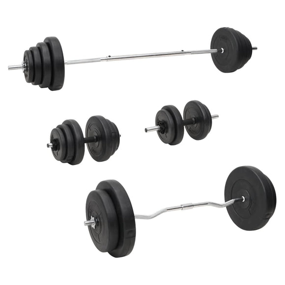 NNEVL Barbell and Dumbbell with Plates Set 120 kg