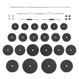 NNEVL Barbell and Dumbbell with Plates Set 120 kg
