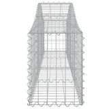 NNEVL Arched Gabion Baskets 4 pcs 200x30x40/60 cm Galvanised Iron