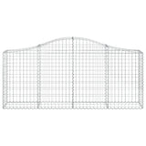 NNEVL Arched Gabion Baskets 5 pcs 200x30x80/100 cm Galvanised Iron